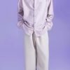 Purple oxford shirt