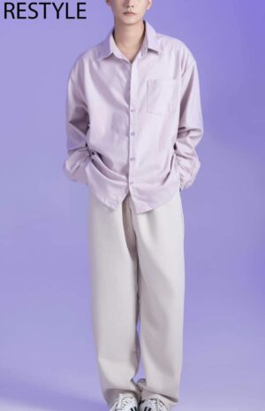 Purple oxford shirt