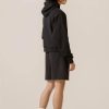 Black Cropped Hoodie