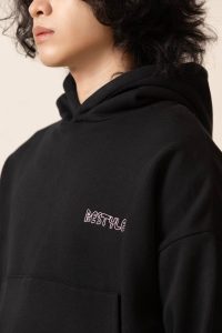 Black Cropped Hoodie