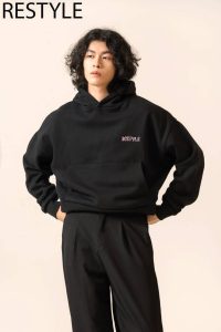 Black Cropped Hoodie